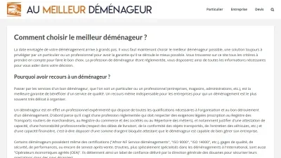 Au Meilleur Déménageur